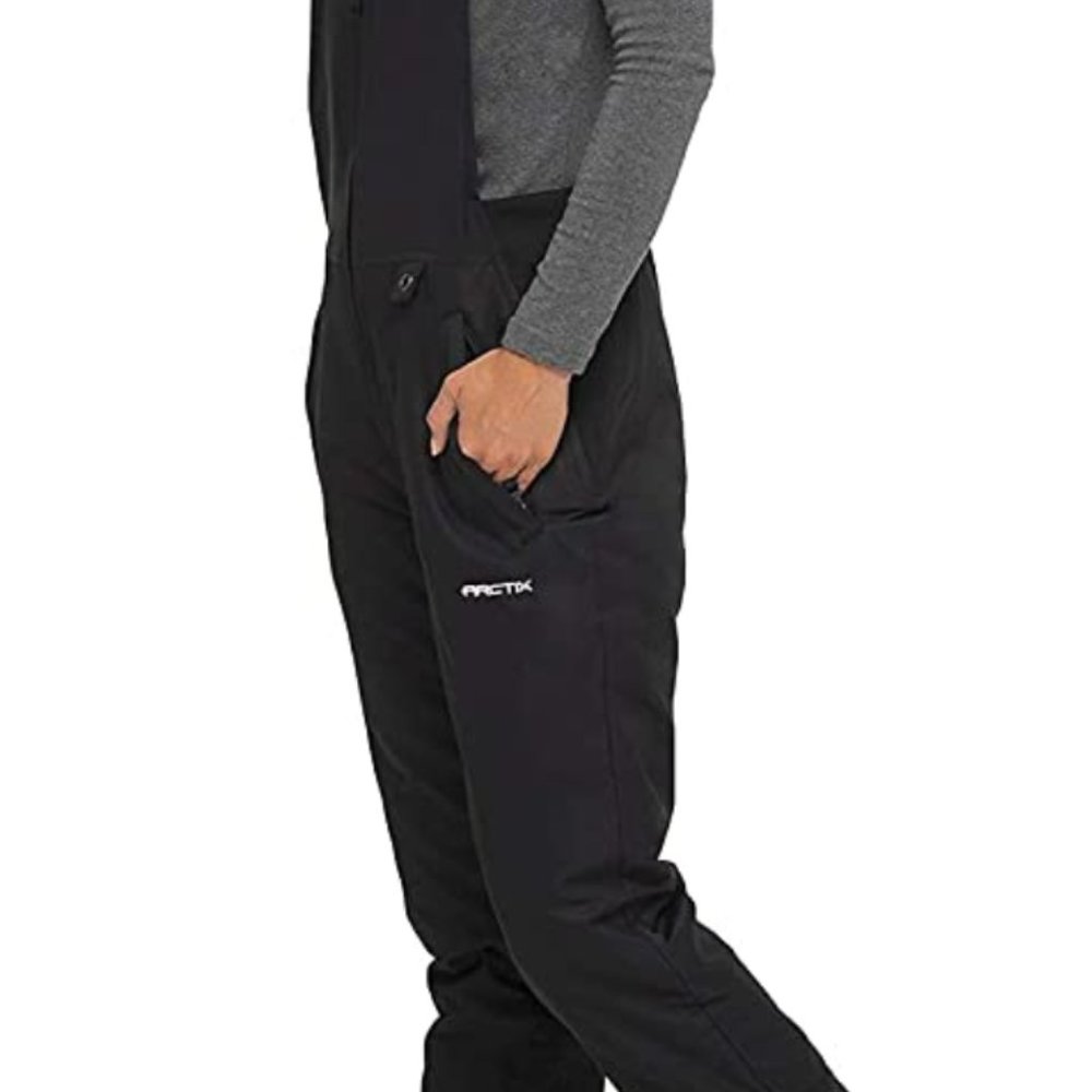 Arctix womens Essential Insulated Bib Overalls - Black (Short Small)